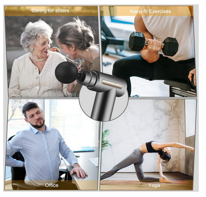 Pistola de Masaje Profesional - 4 Modos y 6 Velocidades