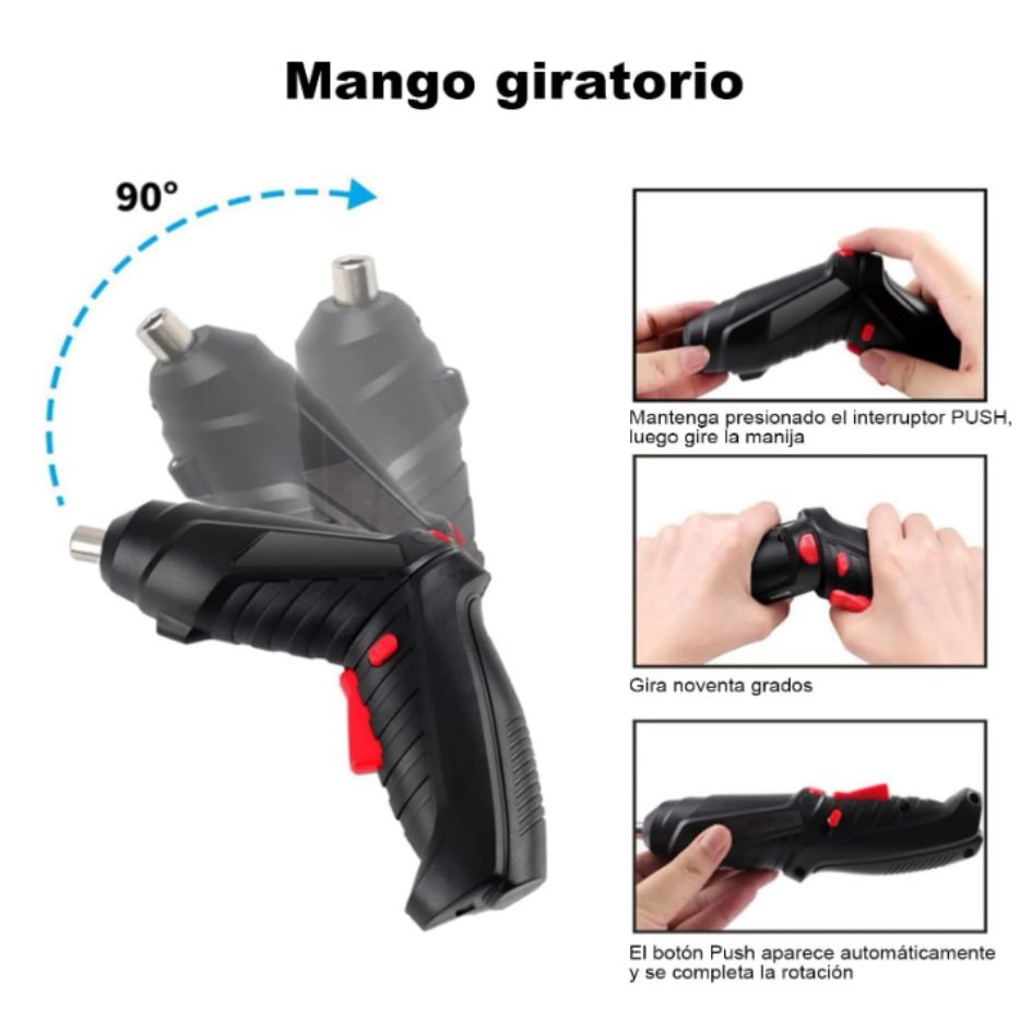 Desarmador Destornillador Portatil + Kit Herramientas