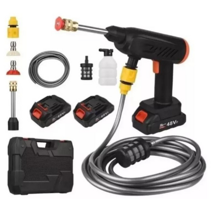 Hidrolavadora Portátil de Alta Presión 48v + 2 Baterias + Maletín Con Accesorios